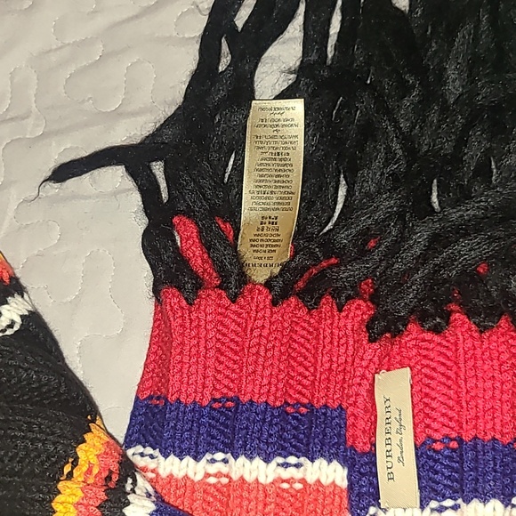 Burberry Cashmere stripe scarf - Picture 3 of 4